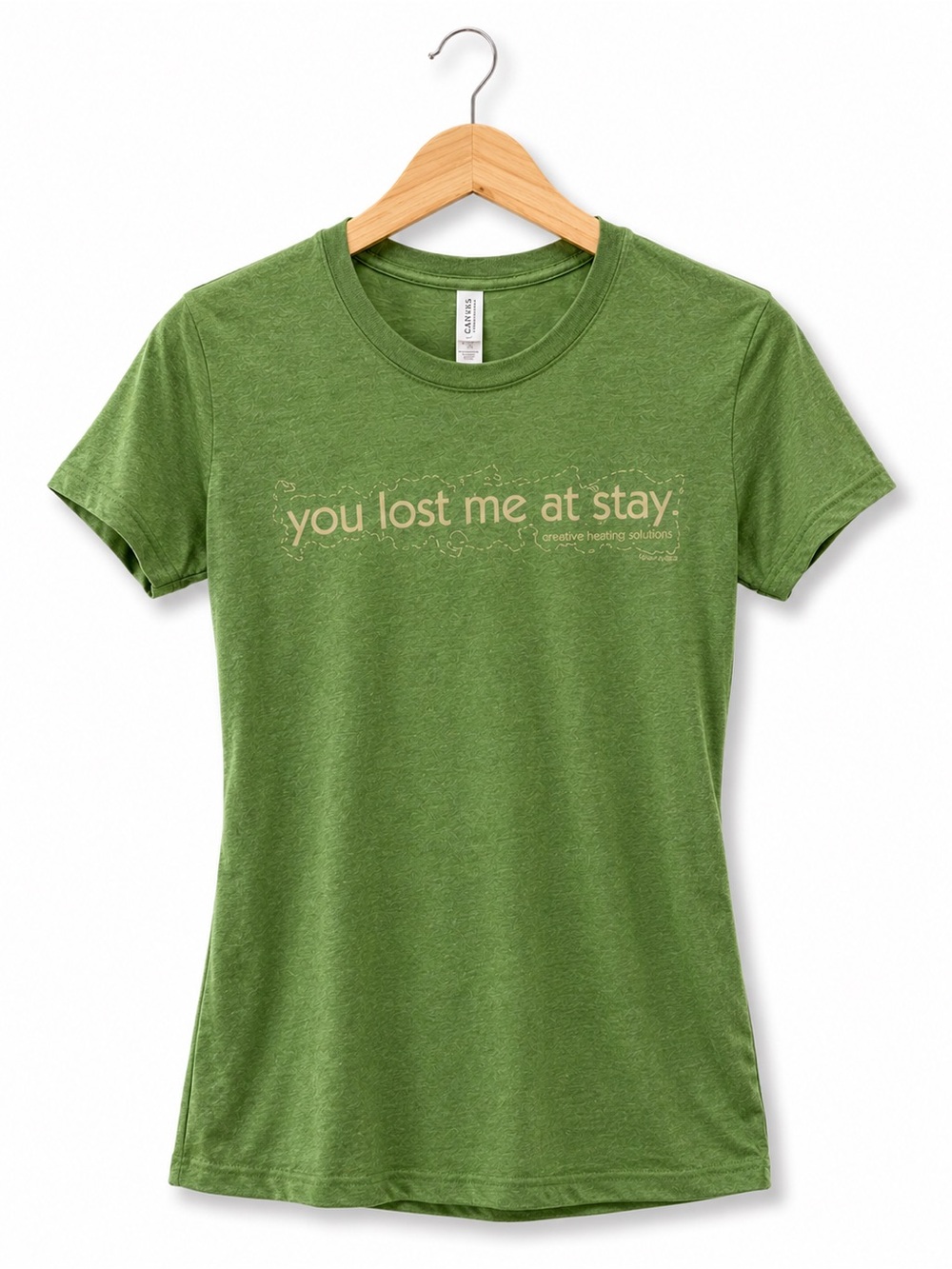 Canvas "You Lost Me At Stay" Selective Hearing Disorder Funny Dog Tee Small
